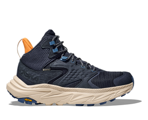 Hoka Men's Anacapa 2 Mid GTX Gore-Tex Waterproof Hiker Varsity Navy/Oat Milk ONLY SIZE 10 or 10.5 AVAILABLE