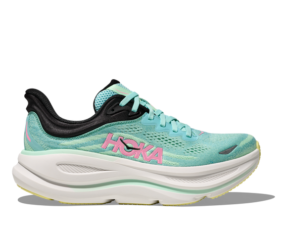 Hoka Women's Bondi 9 Blue Spark & Mint Fluorite (B or D Width) NEW SPRING 2025