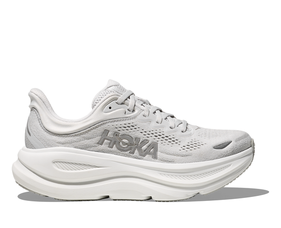 Hoka Women's Bondi 9 Stardust & Silver (B, D or 2E Width) NEW SPRING 2025