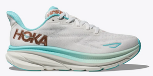 Hoka Women's Clifton 9 Frost/Rose Gold (B & D Width) NEW Fall 2024 Color