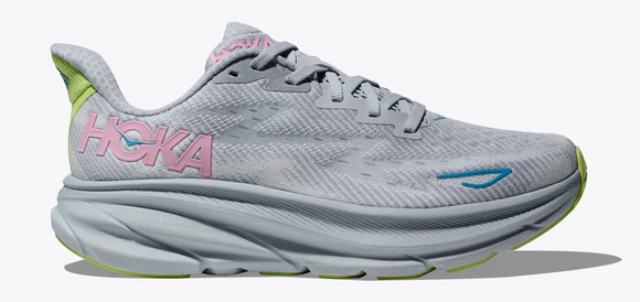 Hoka Women's Clifton 9 Gull/Sea Ice (B & D Width) NEW Fall 2024 Color