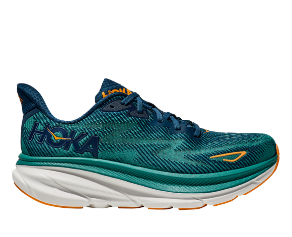 Hoka Men's Clifton 9 Vibrant Midnight/Oceanic (D) NEW FALL 2024