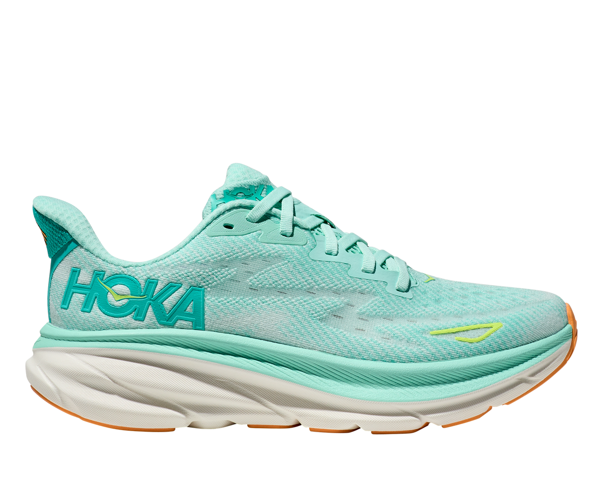 Hoka Women's Clifton 9 Seafoam/Aqua Breeze (B Width) LIMITED SIZES ...