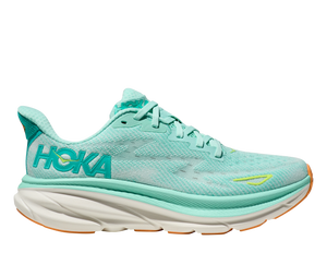 Hoka Women's Clifton 9 Seafoam/Aqua Breeze (B Width)