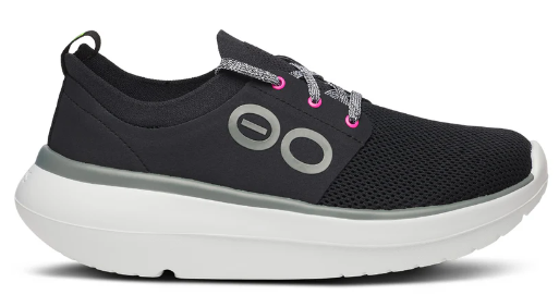 Oofos Women's OOMY Stride Shoe White/Black NEW FALL 2024